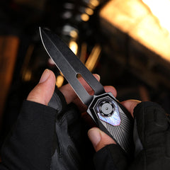 REMETTE RT-Infinite Power Knife M390 Blade Titanium Handle Folding Pocket EDC Tactical Knife RTIP-S