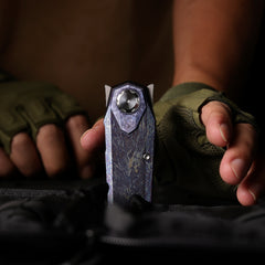 REMETTE RT-Infinite Power Knife M390 Blade Titanium Handle Folding Pocket EDC Tactical Knife RTIP-M