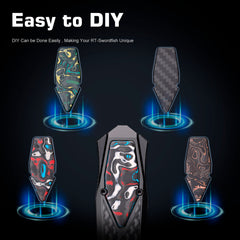 REMETTE RT-Swordfish Knife Carbon Fiber Ornament SWCF-A