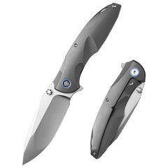 REMETTE RT-Cool Whale Knife M390 Blade Titanium Handle Folding Pocket Outdoor Camping EDC Knife RTCL-T2