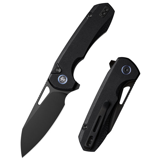 REMETTE RT-Camel Knife Button Liner Lock 14C28N Blade G10 Handle Outdoor Camping Knives RTCMLA