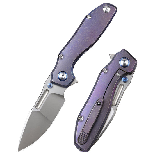 REMETTE RT-TwoFace Knife Titanium Handle M390 Blade DSTF-B