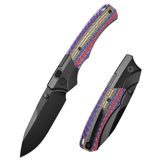 REMETTE WD107 Knife Titanium Carbon Fiber Handle M390 Blade WD107-TNC