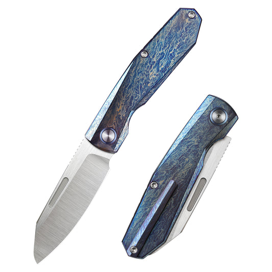 REMETTE RT-Squirrel Knife Titanium Handle M390 Blade RTDP-V