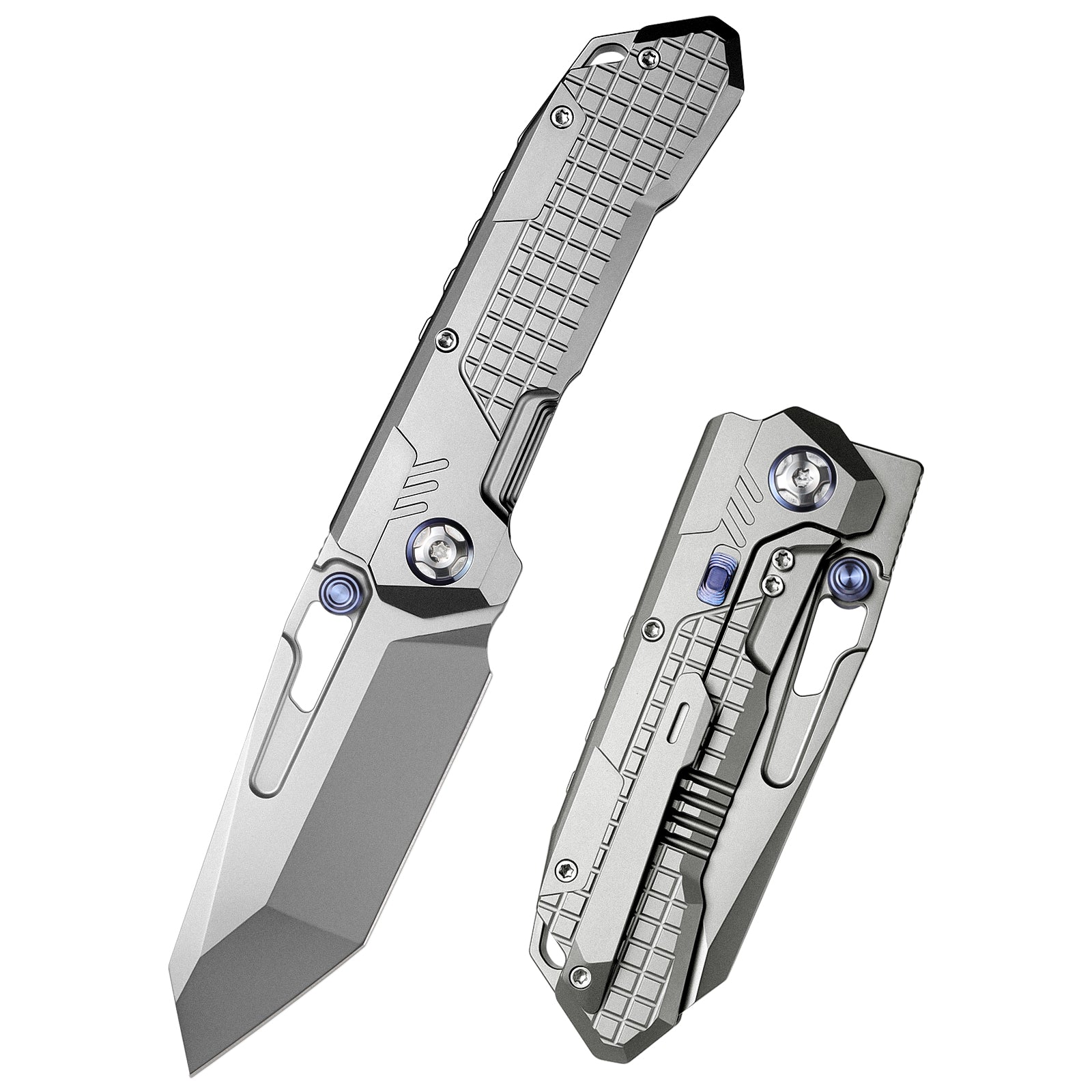 REMETTE RT-Cool Leopard Knife Frame Lock M390 Blade Titanium