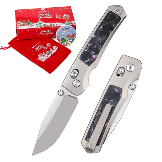 REMETTE RT-Aurora Knife Titanium Handle M390 Blade AURA-P
