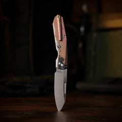 REMETTE RT-Squirrel Knife Titanium Handle M390 Blade RTDP-CRC