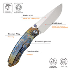 REMETTE Halloween Theme Folding Pocket Knives WD108-W