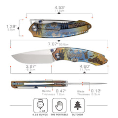 REMETTE Halloween Theme Folding Pocket Knives WD108-W