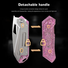 REMETTE RT-Woodpecker Folding Pocket Knife M390 Blade Crystallized Titanium Handle RTWP-IP