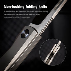 REMETTE RT-Squirrel Knife Titanium Handle M390 Blade RTDP-G