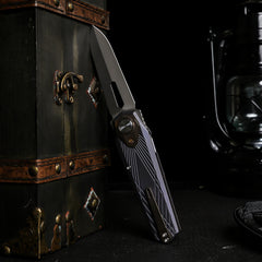 REMETTE RT-Infinite Power Knife M390 Blade Titanium Handle Folding Pocket EDC Tactical Knife RTIP-G