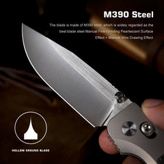 REMETTE RT-Aurora Knife Titanium Handle M390 Blade AURA-D