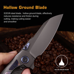 REMETTE RT-Kestrel Knife Titanium Handle S35VN Blade RTPO-E