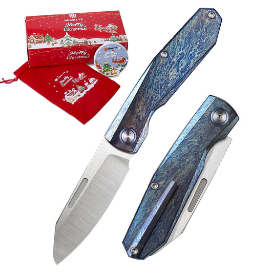 REMETTE RT-Squirrel Knife Titanium Handle M390 Blade RTDP-V