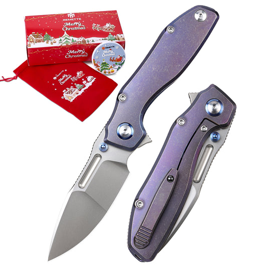 REMETTE RT-TwoFace Knife Titanium Handle M390 Blade DSTF-B