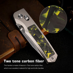 REMETTE RT-Aurora Knife Titanium Handle M390 Blade AURA-Y