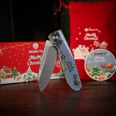 REMETTE RT-Squirrel Knife Titanium Handle M390 Blade RTDP-CRA