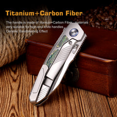 REMETTE RT-Kestrel Knife Titanium Handle S35VN Blade RTPO-A