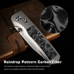 REMETTE RT-Aurora Knife Titanium Handle M390 Blade AURA-D