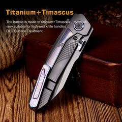 REMETTE RT-Kestrel Knife Titanium Handle S35VN Blade RTPO-E