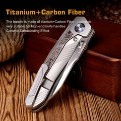 REMETTE RT-Kestrel Knife Titanium Handle S35VN Blade RTPO-C