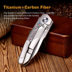 REMETTE RT-Kestrel Knife Titanium Handle S35VN Blade RTPO-B