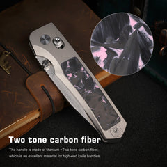 REMETTE RT-Aurora Knife Titanium Handle M390 Blade AURA-P