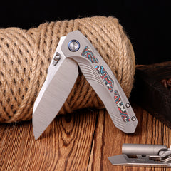 REMETTE RT-Kestrel Knife Titanium Handle S35VN Blade RTPO-B