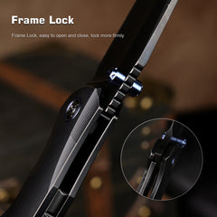 REMETTE RT-Cool Whale Knife M390 Blade Titanium Handle Folding Pocket Outdoor Camping EDC Knife RTCL-T4