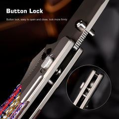 REMETTE WD107 Knife Titanium Carbon Fiber Handle M390 Blade WD107-NC