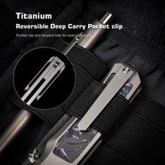 REMETTE RT-Aurora Knife Titanium Handle M390 Blade AURA-P