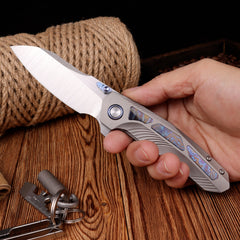 REMETTE RT-Kestrel Knife Titanium Handle S35VN Blade RTPO-D