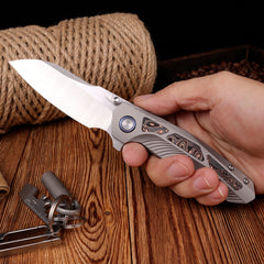 REMETTE RT-Kestrel Knife Titanium Handle S35VN Blade RTPO-C