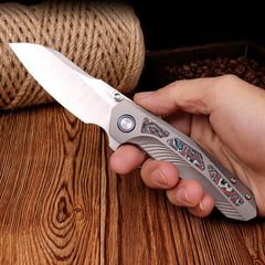 REMETTE RT-Kestrel Knife Titanium Handle S35VN Blade RTPO-B