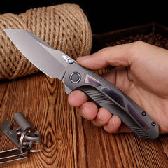 REMETTE RT-Kestrel Knife Titanium Handle S35VN Blade RTPO-E