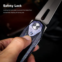 REMETTE RT-Infinite Power Knife M390 Blade Titanium Handle Folding Pocket EDC Tactical Knife RTIP-M