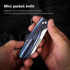 REMETTE RT-Squirrel Knife Titanium Handle M390 Blade RTDP-V