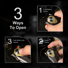 REMETTE RT-Infinite Power Knife M390 Blade Titanium Handle Folding Pocket EDC Tactical Knife RTIP-A