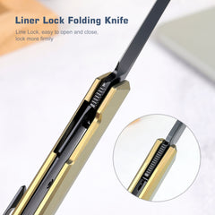 REMETTE RT-ELIGO Knife M390 Blade Titanium Handle Liner Lock Folding Pocket EDC Knife EGA3