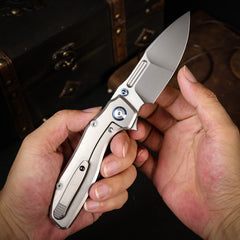 REMETTE RT-TwoFace Knife Titanium Handle M390 Blade DSTF-A