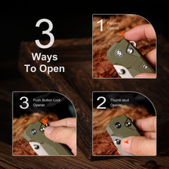 REMETTE RT-Cosmic Knife Button Liner Lock 14C28N Blade G10 Handle Outdoor Camping Knives  RTCO-GM