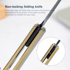 REMETTE RT-ELIGO Knife M390 Blade Titanium Handle Double Detent Lock Folding Pocket EDC Knife EGB3
