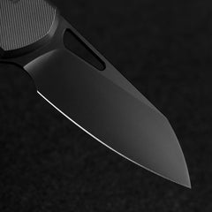 REMETTE RT-Camel Knife Screwless Exterior Button Liner Lock M390 Blade Titanium Handle Knives Titanium Gray Black RTCMLT1