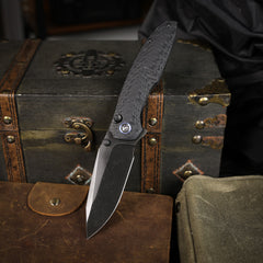 REMETTE RT-Cool Whale Knife 14C28N Blade G10 Handle Folding Pocket Outdoor Camping EDC Knife RTCL-GN2