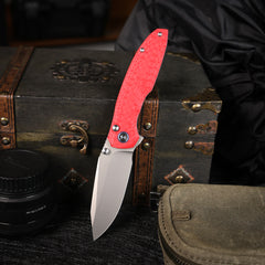 REMETTE RT-Cool Whale Knife 14C28N Blade G10 Handle Folding Pocket Outdoor Camping EDC Knife RTCL-GN3