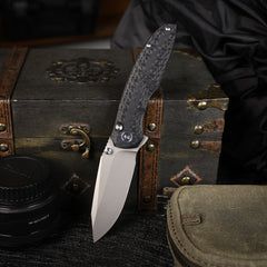 REMETTE RT-Cool Whale Knife 14C28N Blade G10 Handle Folding Pocket Outdoor Camping EDC Knife RTCL-GN1