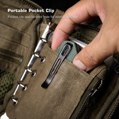 REMETTE RT-Camel Knife Button Liner Lock 14C28N Blade Micarta Handle Outdoor Camping Knives RTCMLE