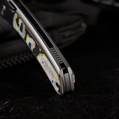 REMETTE RT-Orca Knife Button+Frame Lock M390 Blade Titanium Handle EDC Knives ORCAURD