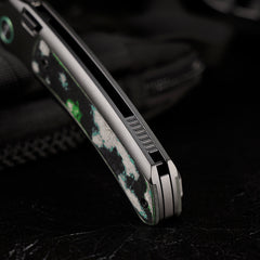 REMETTE RT-Orca Knife Button+Frame Lock M390 Blade Titanium Handle EDC Knives ORCAKDD